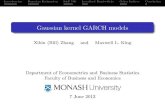 Gaussian kernel GARCH models - Monash Universityusers.monash.edu/~xzhang/zhang.kernel.garch.pdf · Gaussian kernel GARCH models Xibin (Bill) Zhang and Maxwell L. King Department of