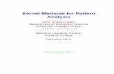 Kernel Methods for Pattern Analysis - Faculty of Engineering · A simple kernel example The simplest non-trivial kernel function is the quadratic kernel: κ(x,z) = x,z 2 involving