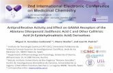 Antiproliferative Activity and Effect on GABAA Receptors ... · DHA displays an equatorial carboxylic group located at C18 while in other natural congeners the carboxylic group adopts