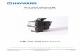 ECP3, ECP5, ECP8 Series Actuators - hayward-valves.com Series - IOM.pdf · Notice: ECP Series Manual Override Handwheels rotate CW to close the output shaft out the bottom of the
