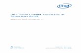 Intel FPGA Integer Arithmetic IP Cores User Guide · 1 Intel FPGA Integer Arithmetic IP Cores You can use the Intel® FPGA integer IP cores to perform mathematical operations in your