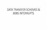 DATA TRANSFER SCHEMES & 8085 INTER .The MP transmits/Receives data in 2 modes : * parallel IO mode