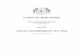 LAWS OF MALAYSIA - AGC 171... · 8 Laws of Malaysia ACT 171 PART XIV MISCELLANEOUS Section 107. Licences 108. Notices, etc. 109. Default in compliance with notice or order ... 146.