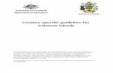 Country specific guideline for Solomon Islands Library/Images/DAFF/__data/assets... · Country specific guideline for Solomon Islands ... Country specific guideline for Solomon Islands