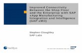 Improved Connectivity Between the Shop Floor and the ... · Stephen Cloughley SAP Labs Improved Connectivity Between the Shop Floor and the Enterprise with SAP xApp Manufacturing