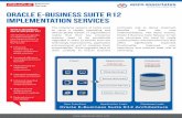 Oracle EBS R12 - appsassociates.com · Oracle E-Business Suite R12 Implementation Services Apps Associates has attained the level of Platinum Partner for Oracle Applications and oﬀers