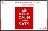 SATS INFORMATION SESSION FEBRUARY 2016hanhamabbotsjunior.org.uk/.../2013/07/SATs-information-session.pdf · True or false Constrained questions, e.g. giving the answer to a calculation,