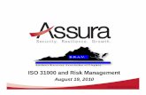 ISO 31000 and Risk Management - drj.com ERM Presentation.pdf · ISO 31000 10 Basic PrinciplesISO 31000 10 Basic Principles 1. Creates value – not focused on loss 2. Integral part