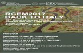 RCEM2017 BACK TO ITALY - event.unitn.it fileSurian Nicola (3) Toffolon Marco (2) Tubino Marco (2) Viero Daniele Pietro (1) Welber Matilde (2) Zen Simone (2) The Local organizing committee