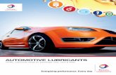 AUTOMOTIVE LUBRICANTS - Total · petrol, Diesel and gas powered vehicles. From engine and transmission oils, to coolants, greases and other ancillary products, Total Oil Australia’s