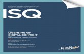 TOPIC LICENSING OF DIGITAL CONTENT - niso.org · ONIX for Publications Licenses (ONIX-PL) is a standard for encoding the content of a license agreement for electronic resources, usually