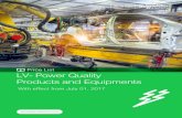 Price List LV- Power Quality Products and Equipments. LV- Power Quality 01.07... · LV- Power Quality Products and Equipments Price List With effect from July 01, 2017 schneider-electric.co.in