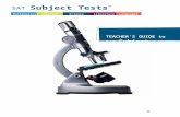 Teacher’s Guide to SAT Subject Tests in Science – SAT Subject …  · Web view2018-04-12 · The SAT Subject Tests are hour-long tests based on high school course work offered