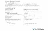 NI 6280 Device Specifications - National Instruments · DEVICE SPECIFICATIONS NI 6280 M Series Data Acquisition: 18-Bit, 500 kS/s, 16 AI, 24 DIO The following specifications are typical