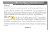 V. L. Murray Quarterly - Albemarle County Public Schools · Volume 24, Issue 1 Albemarle County Public Schools V. L. Murray Quarterly November 2014 Dear Murray Families, It is hard
