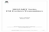 MOZART Series FM Exciters/Transmitters - AVW · MOZART SERIES –FM Exciters/Transmitters - USER’S MANUAL 1 /105 MOZART Series FM Exciters/Transmitters User’s Manual Release 1.0.9