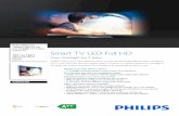 Philips 6000 series com Ambilight em 2 lados Smart … o que está a ver no seu dispositivo inteligente partilhando-o com amigos e família no ecrã do seu televisor. De fotografias