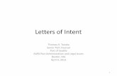 Letters of Intent - aapa-ports.org · What is a letter of intent (“LOI”) There are different names, but they mean the same thing: Memorandum of Understanding (MOU) Gentleman’s