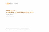 Mint-2 cDNA synthesis kit - Evrogen Homeevrogen.com/kit-user-manuals/Mint-2.pdf · II Method overview RNA AAAA First strand cDNA synthesis 3` - end CDS adapter TTTT AAAA Mint RT TTTT