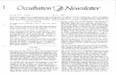 Occdtation @Newstetter - iota-es.de · Occdtation @Newstetter Volume III, Number 7 April, 1984 Occultation Newsletter is published by the International Occultation Timing Association.