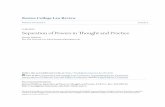 Separation of Powers in Thought and Practice · Separation of Powers in Thought and Practice Jeremy Waldron ... Montesquieu, and Madison, this Essay seeks to recover (amidst all their