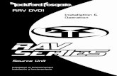 MAN4289B RF RAV DVD1 Tri - rockfordfosgate.com · A model RAV DVD1 Source unit Installation & Operation Manual Standard Mounting Sleeve Back strap (taped to box insert) Chassis Release