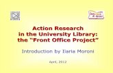 Introduction by Ilaria Moroni FOP... · library seats, and is managed by Ilaria Moroni, the person in charge of Training, Development and Communication Office The method that the