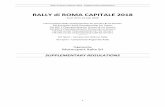 RALLY di ROMA CAPITALE 2018 · 1996 Barchiesi - Parisi Lancia Delta HF Gr. A 1994 Caldarola - Imperio Toyota Celica st 185 - Gr. ... - Press Officer: Mr. Stefano COSSETTI 2.6.1 ASN