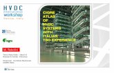 CIGRE ATLAS OF HVDC SYSTEMS WITH ITALIAN TSO … · 2015 166 HVDC System in ... 7000 MW ±320 kV, 600 MW ... Sorgente - Rizziconi Italy - France 0 100 200 300 400 500 600 0 100 200