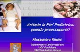 Aritmie in Eta’ Pediatrica · Stratificazione rischio include (SETE/SEE): Shortest Pre-Excited R-R Interval (SPERRI) < 240 ms in AF or