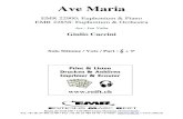 22900 Ave Maria Piano - s3.eu-central-1.amazonaws.com · Ave Maria (Saint-Saëns) Ave Maria (Piazzolla) Ave Maria (Verdi) Ave Maria (Donizetti) Ave Maria (Franck) Ave Maria (Rachmaninoff)