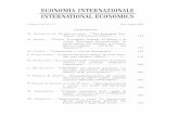 ECONOMIA INTERNAZIONALE INTERNATIONAL ECONOMICS · ECONOMIA INTERNAZIONALE INTERNATIONAL ECONOMICS Volume LXI, No. 2‑3 May‑August 2008 CoNTENTS. VI Contents A. mA r i n o ‑