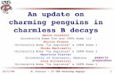 An update on charming penguins in charmless B decays · An update on charming penguins in charmless B decays ... Luca Silvestrini ... P1 is doubly Cabibbo enhanced, so it plays the