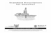 Standard Descriptors for Geosites - dwa.gov.za Standard Descriptors... · Standard Descriptors for Geosites Department: Water Affairs and Forestry VERSION 1.1 NORAD DATE: 2004-09-30