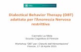 Dialectical Behavior Therapy (DBT) - documenti.fullday.comdocumenti.fullday.com/Slides_LAMELA.pdf · emotiva, di gestione dello stress •L’Anoressia Nervosa di tipo restrittivo