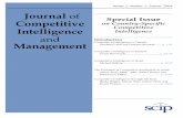 Journal of Competitive - Carleton University · Journal of Competitive Intelligence and Management Journal of Competitive Intelligence and Management • Volume 2 • Number 2 •