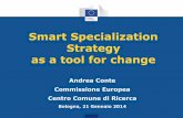 Smart Specialization Strategy as a tool for change · Smart Specialization Strategy as a tool for change Andrea Conte Commissione Europea Centro Comune di Ricerca Bologna, 21 Gennaio