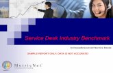 Service Desk Industry Benchmark - RightStar · SAMPLE REPORT ONLY: DATA IS NOT ACCURATE! 1 Report Contents Benchmarking Overview Page 2 KPI Statistics and Quartiles Page 8 Benchmarking