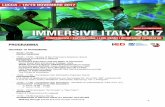 IMMERSIVE ITALY 2017 - Indire – Ricerca e innovazione ... · Live demo di applicazioni didattiche con tecnologie VR, AR e MR, 360° e stampa 3D. ... esplorare il mondo virtuale,