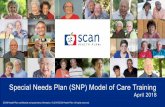 Special Needs Plan (SNP) Model of Care Training MOC Training... · The SNP MOC is a working framework on how the SNP proposes to coordinate the care of the SNP enrollees. Required