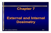 Chapter 7 External and Internal Dosimetry H-117 ... · ¾Internal dosimetry is an art based on science ... H-117 – Introductory Health Physics Slide 36 possession of the licensee