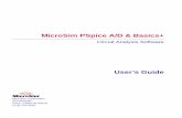 PSpice A/D & Basics+ User's Guide - Elettrotecnica PSpice.pdf · MicroSim Corporation 20 Fairbanks (714) 770-3022 Irvine, California 92618 MicroSim PSpice A/D & Basics+ Circuit Analysis