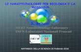 S. Bellucci NEXT Nanotechnology Laboratory INFN-Laboratori ...edu.lnf.infn.it/wp-content/uploads/2015/10/Matinee-LNF-Bio-Nano.pdf · Nanotubi di carbonio INFN - Laboratori Nazionali