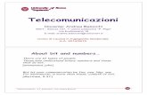 Telecomunicazioni About bit and numbers É - uniroma1.itnetlab.uniroma1.it/netgroup/sites/default/files/TLC_p03_FundComm... · FONDAMENTI DI COMUNICAZIONI 4. ... Telecomunicazioni
