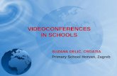 VIDEOCONFERENCES IN SCHOOLS - CARNet · •Link 2 classes of 21 pupils. ... (school, class, pupils) ... Hello dear friends. We are very happy to see you again.