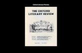 Oxford Literary Review - Robert J. C. Young · THE OXFORD LITERARY REVIEW Papers from the OLR/Southampton Conference: DANIEL FERRER on William Faulkner RICHARD RAND on John Keats