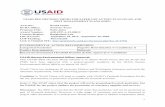 USAID BEO DECISION MEMO FOR SAFER USE ACTION … · USAID BEO DECISION MEMO FOR SAFER USE ACTION PLAN (SUAP) AND PEST MANAGEMENT PLANS (PMP) Awardee: World Vision DCHA Office: Food