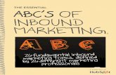 THE ESSENTIAL ABC’S of InBound MArketIng.pwgmarketing.com/.../uploads/2016/04/ABCs-of-INBOUND-MARKETING.pdf · the ABC’S of InBound MArketIng. WRITTEN BY HUBSPOT PARTNERS This