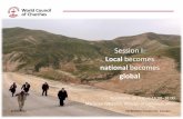 Local becomes - World Council of Churches · Local becomes national becomes global Stockholm, 26 August 16:00–18:00 ... WCC gives visibility to member churches’ involvement at