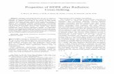 Properties of HDPE after Radiation Cross-linking · Properties of HDPE after Radiation Cross-linking A. Mizera, M. Manas, Z. Holik, D. Manas, M. Stanek, J. Cerny, M. Bednarik, and